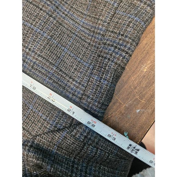 Ralph Lauren Gray Plaid Suit Jacket Size 44 - Picture 10 of 11